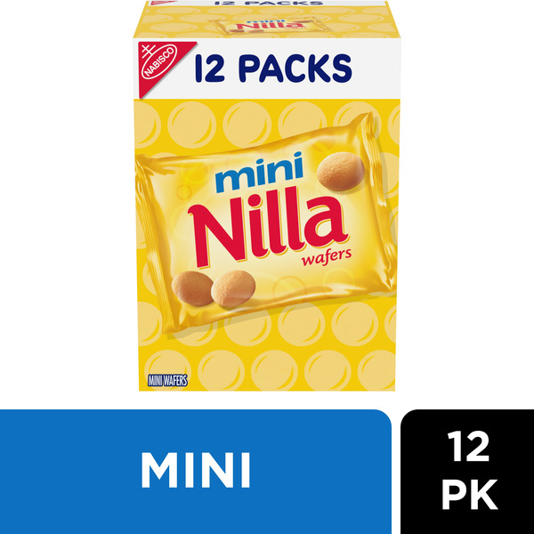 Cookies & Cakes Nilla Mini Cookies, Vanilla Wafers, Snack Packs hero