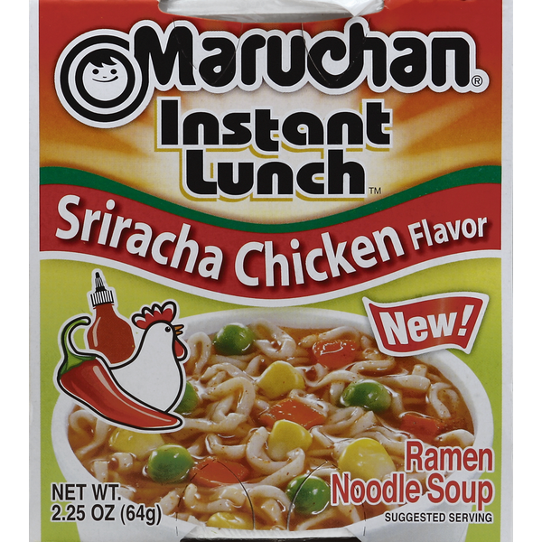 Instant Foods Maruchan Ramen Noodle Soup, Sriracha Chicken Flavor hero