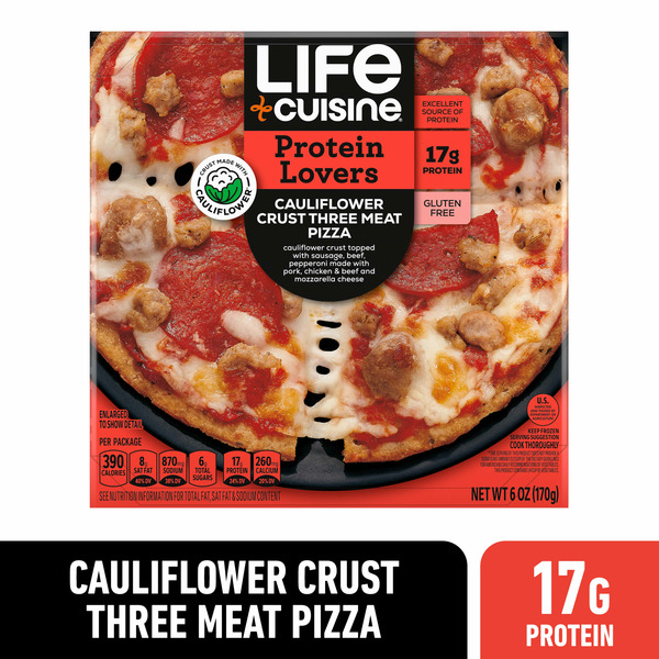 Frozen Pizza Vital Pursuit Life Cuisine Cauliflower Crust hero