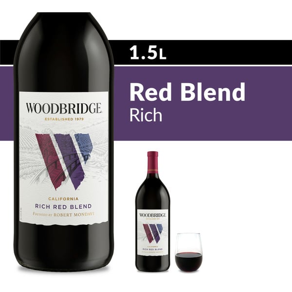 Red Wines Woodbridge Rich Red Blend Red Wine Bottle hero