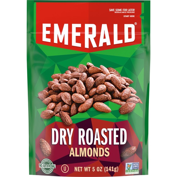 Nuts, Seeds & Dried Fruit Emerald Dry Roasted Almonds hero