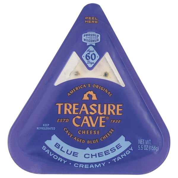 Packaged Cheese Treasure Cave Blue Cheese Wedge hero