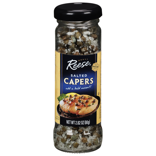 Pickles, Peppers & Olives Reese's Capers, Salted hero