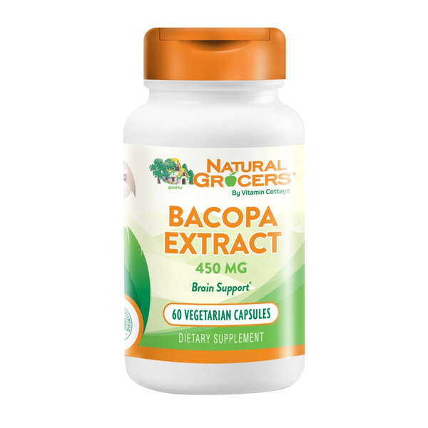 Vitamins & Minerals Natural Grocers 450mg Bacopa Extract Vegetable Capsules hero