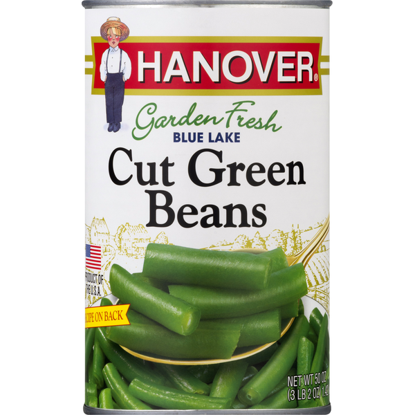 Canned & Jarred Vegetables Hanover Green Beans, Cut, Garden Fresh, Blue Lake hero