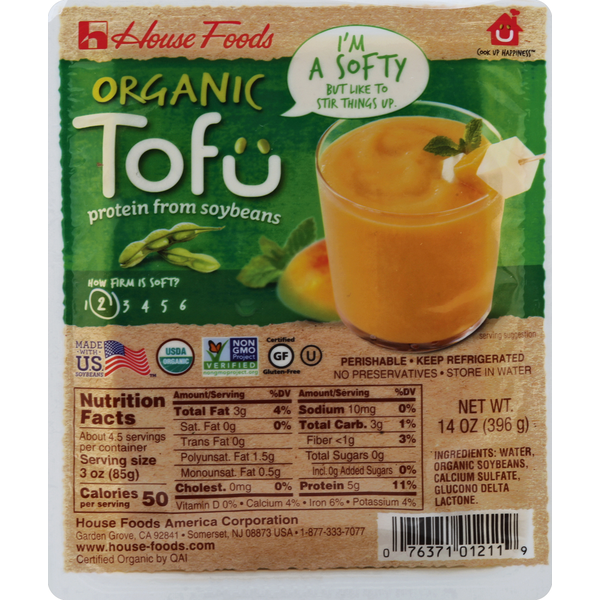 Tofu & Meat Alternatives House Foods Tofu, Organic, Firm 2 hero