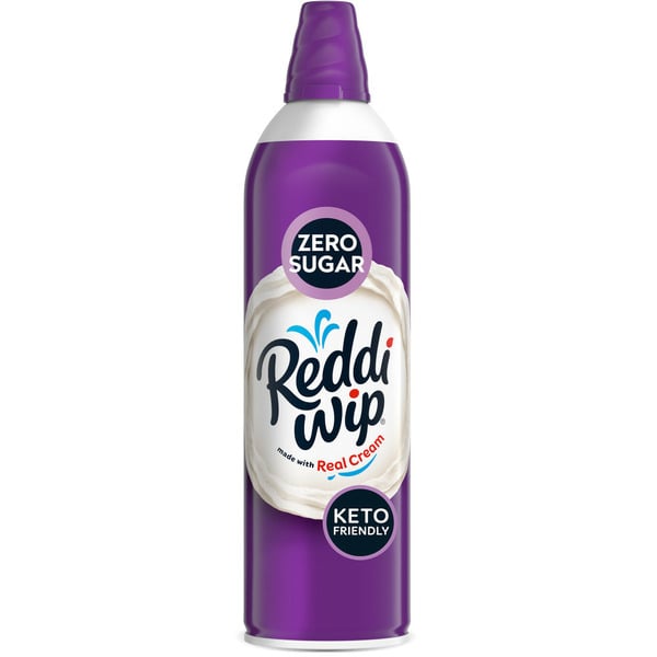 Bakery Desserts and Cake Reddi-wip Zero Sugar Keto Friendly Gluten Free Whipped Topping hero