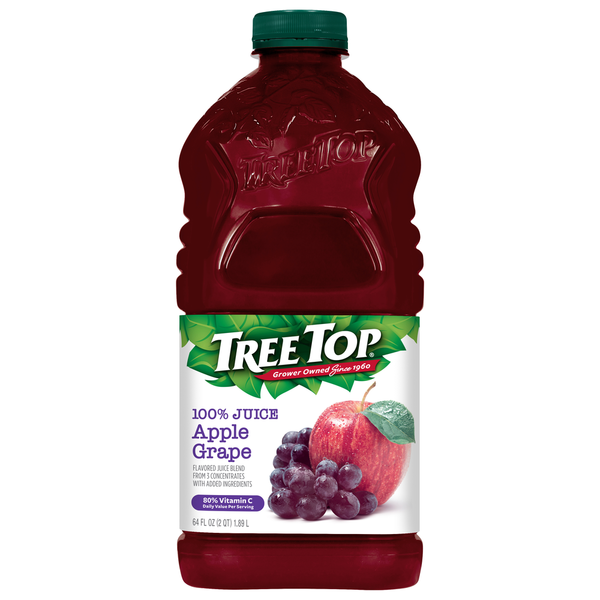 Juice & Nectars Tree Top 100% Juice, Apple Grape hero