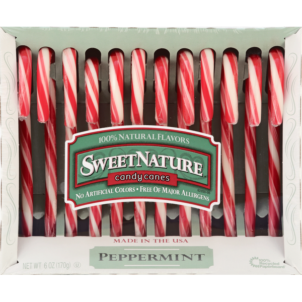 Candy & Chocolate SweetNature Candy Canes, Peppermint hero