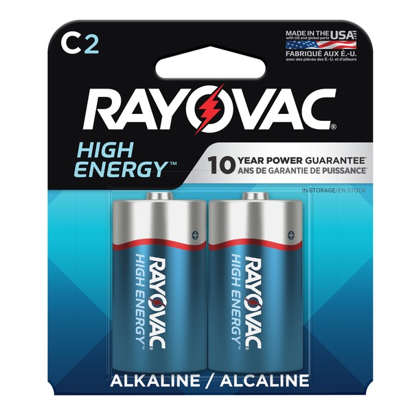 RAYOVAC C Batteries, Alkaline C Cell Batteries hero