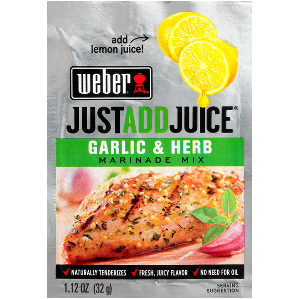 Marinades & Meat Preparation Weber Garlic & Herb Marinade Mix hero