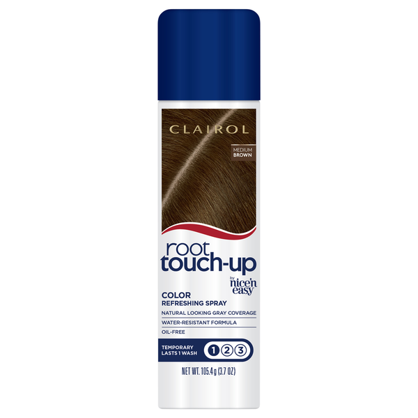 Hair Care Root Touch-Up Color Refreshing Spray, Medium Brown hero