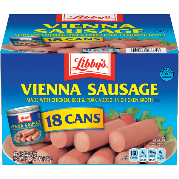 Canned Meat, Seafood & Beans Libby's Vienna Sausage, Canned Sausage hero