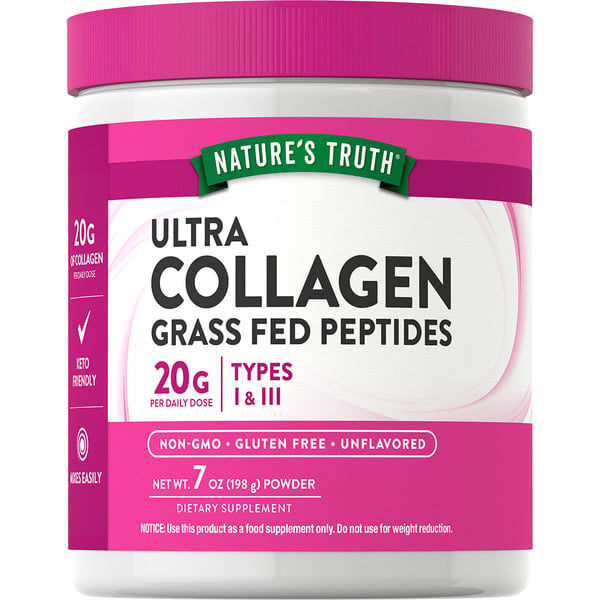 Vitamins & Supplements Nature's Truth Ultra Collagen Powder Type 1 & 3, Unflavored hero