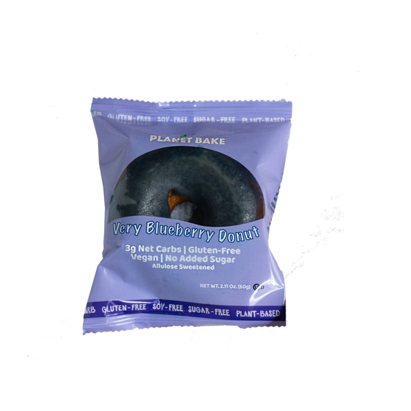 Bakery Desserts Planet Bake Very Blueberry Donut, Kosher, Sugar-Free, GF, Plant-Based hero