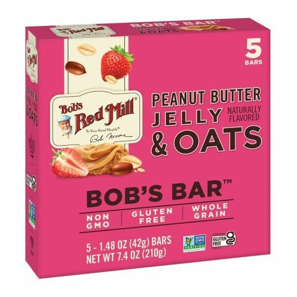 Energy & Granola Bars Bob's Red Mill Peanut Butter Jelly & Oats Bob's Bars hero