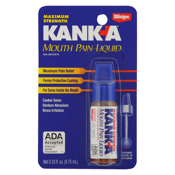 Oral Hygiene Kanka Mouth Pain Liquid, Maximum Strength hero