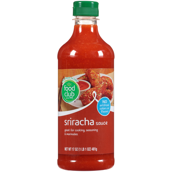 Condiments Food Club Sriracha Sauce hero