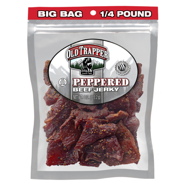 Popcorn & Jerky Old Trapper Peppered Beef Jerky hero