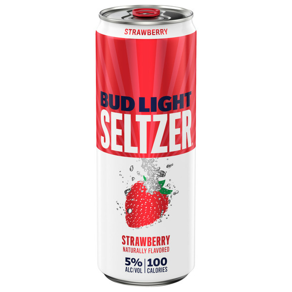 Water, Seltzer & Sparkling Water Bud Light Hard Seltzer Strawberry, Can hero