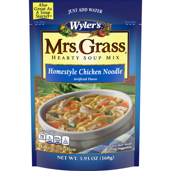 Soup, Broth & Bouillon Mrs. Grass Homestyle Chicken Noodle Hearty Soup Mix hero