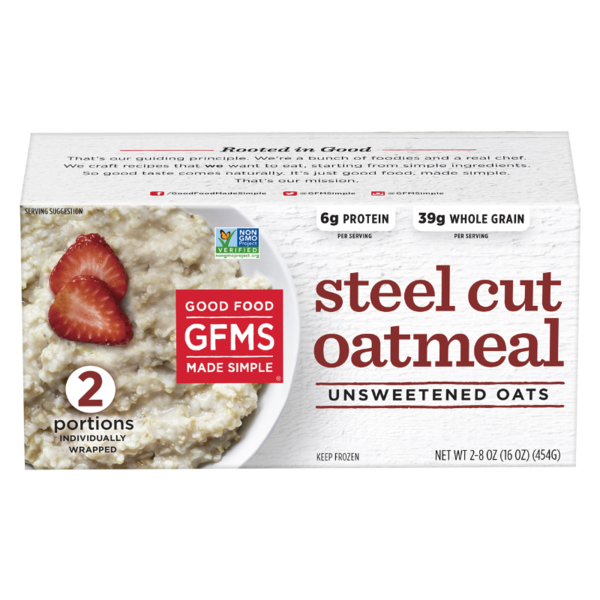 Frozen Breakfast Good Food Made Simple Steel Cut Oatmeal hero