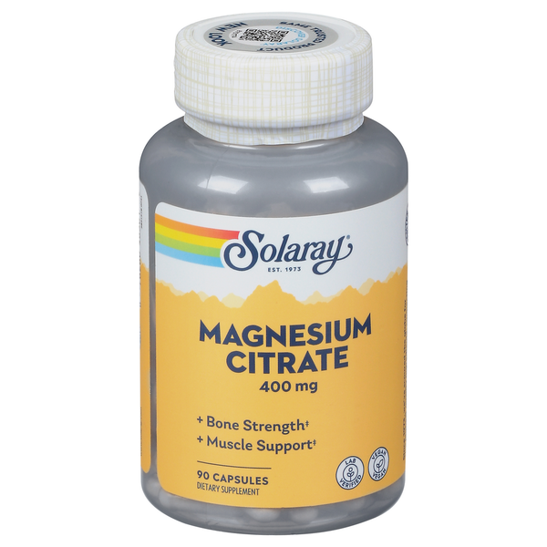 Vitamins & Supplements Solaray Magnesium Citrate, 400 mg, Capsules hero