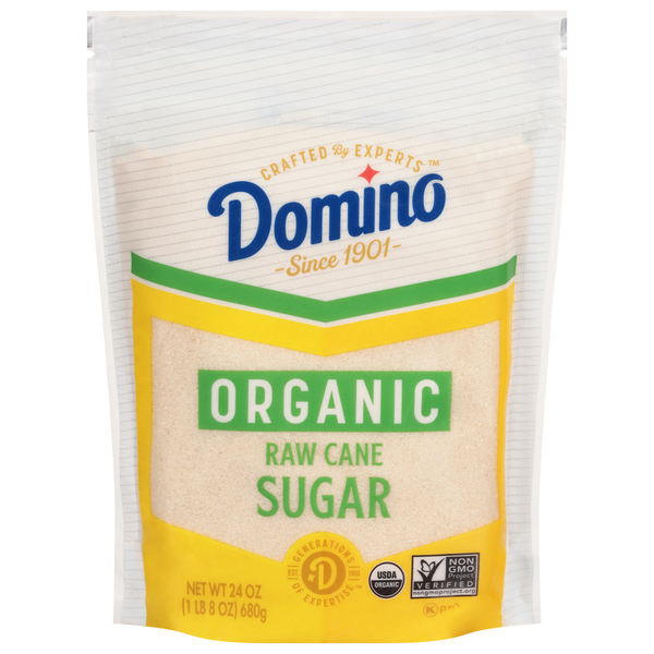 Baking Ingredients Domino Organic Raw Cane Sugar hero