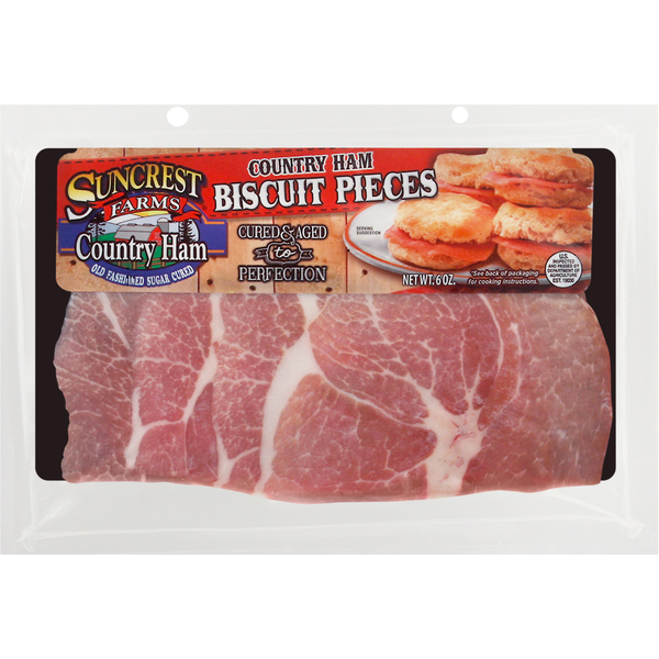 Packaged Meat Suncrest Farms Country Ham, Biscuit Pieces hero