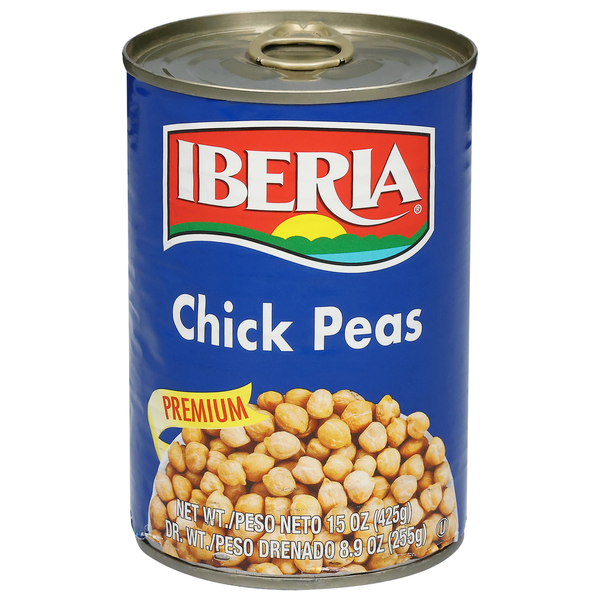 Mexican/Hispanic/Latino Foods Iberia Chick Peas, Premium hero