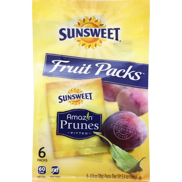 Nuts, Seeds & Dried Fruit Sunsweet Fruit Packs, Prunes, Pitted hero