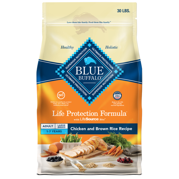 Food & Feeders Blue Buffalo Life Protection Formula Natural Adult Large Breed Dry Dog Food, Chicken hero