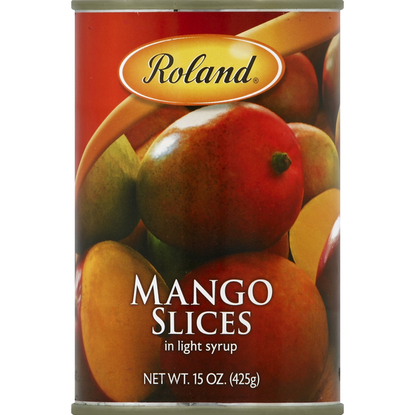 Canned Fruit & Applesauce Roland Foods Mango Slices, in Light Syrup hero