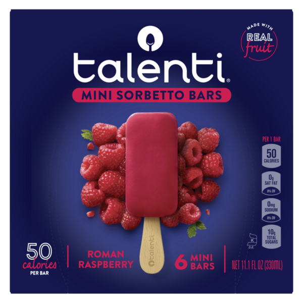 Talenti Mini Sorbetto Fruit Bar Roman Raspberry hero