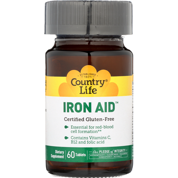 Vitamins & Supplements Country Life Iron-Aid hero