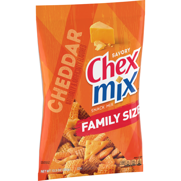 Trail Mix & Snack Mix Chex Mix Cheddar Savory Family Size Snack Mix hero