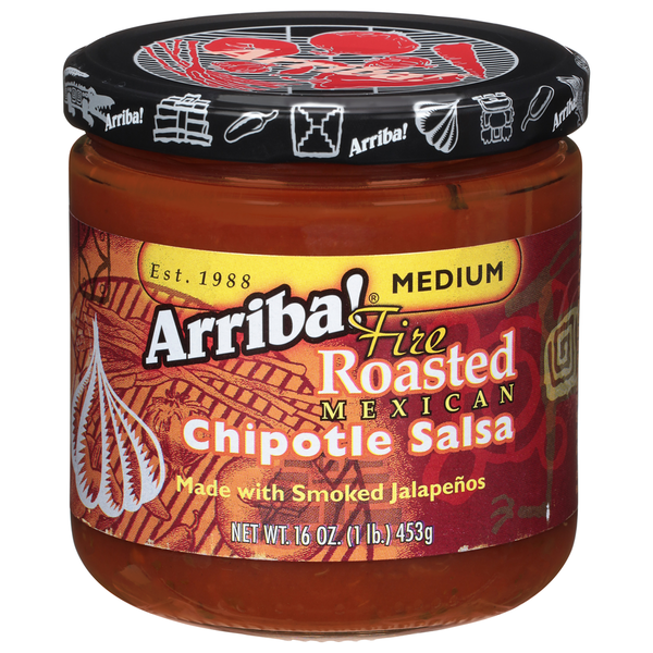 Preserved Dips & Spreads Arriba! Chipotle Salsa, Fired Roasted, Mexican, Medium hero