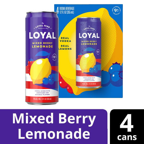 Liquor Loyal 9 Mixed Berry Lemonade Vodka Cocktail hero