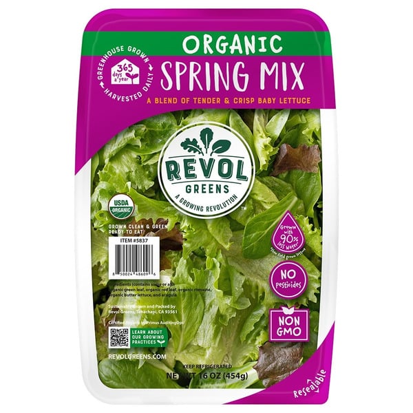 Packaged Vegetables & Fruits Revol Greens Organic Spring Mix hero