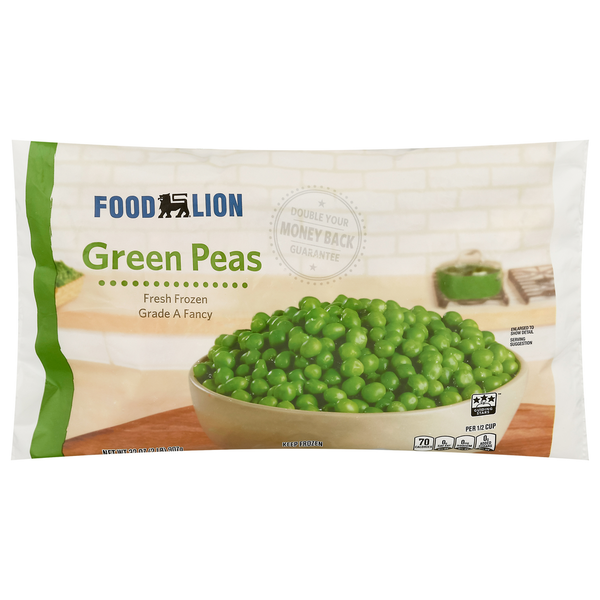 Vegetables, Vegan, & Vegetarian Food Lion Green Peas, Bag hero