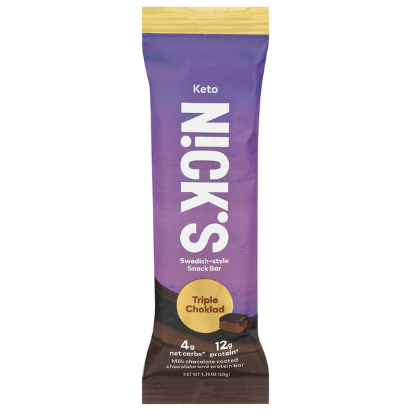 Energy & Granola Bars N!ck's Snack Bar, Triple Choklad, Swedish-Style hero