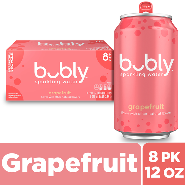 Beverages bubly Sparkling Water, Grapefruit - Pack hero