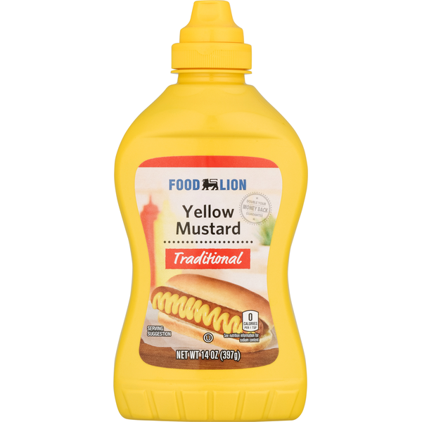 Condiments Food Lion Traditional Yellow Mustard hero