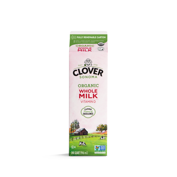 Milk Clover Sonoma Organic Whole Milk Quart hero