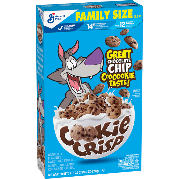 Cereal Cookie Crisp Breakfast Cereal, Chocolate Chip Cookie Taste hero