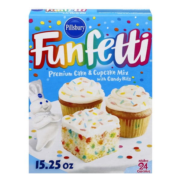 Doughs, Gelatins & Bake Mixes Pillsbury Funfetti Cake Mix With Candy Bits hero