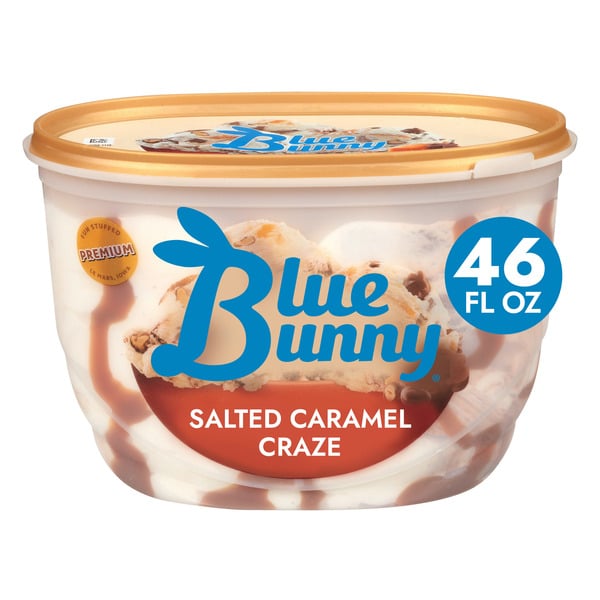 Ice Cream, Novelties & Ice Blue Bunny Salted Caramel Craze Frozen Dessert hero