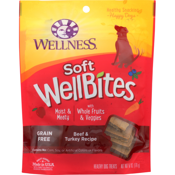 Dog Food & Care Wellness Wellbites Beef & Turkey hero