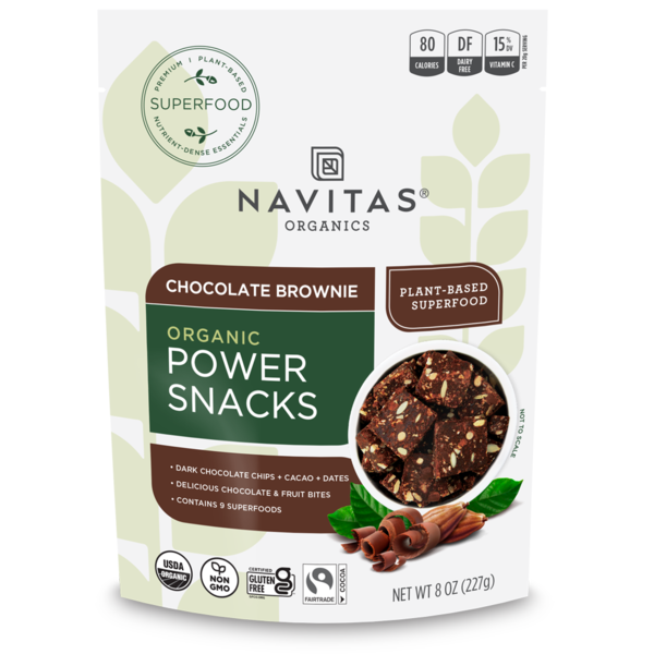 Energy & Granola Bars Navitas Organics Power Snacks Chocolate Brownie hero