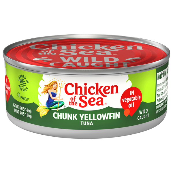 Chicken of the Sea Tuna, Yellowfin, Chunk, Wild Caught hero